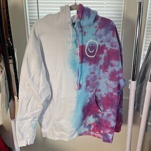 THE HAPPINESS project pink split dye hoodie